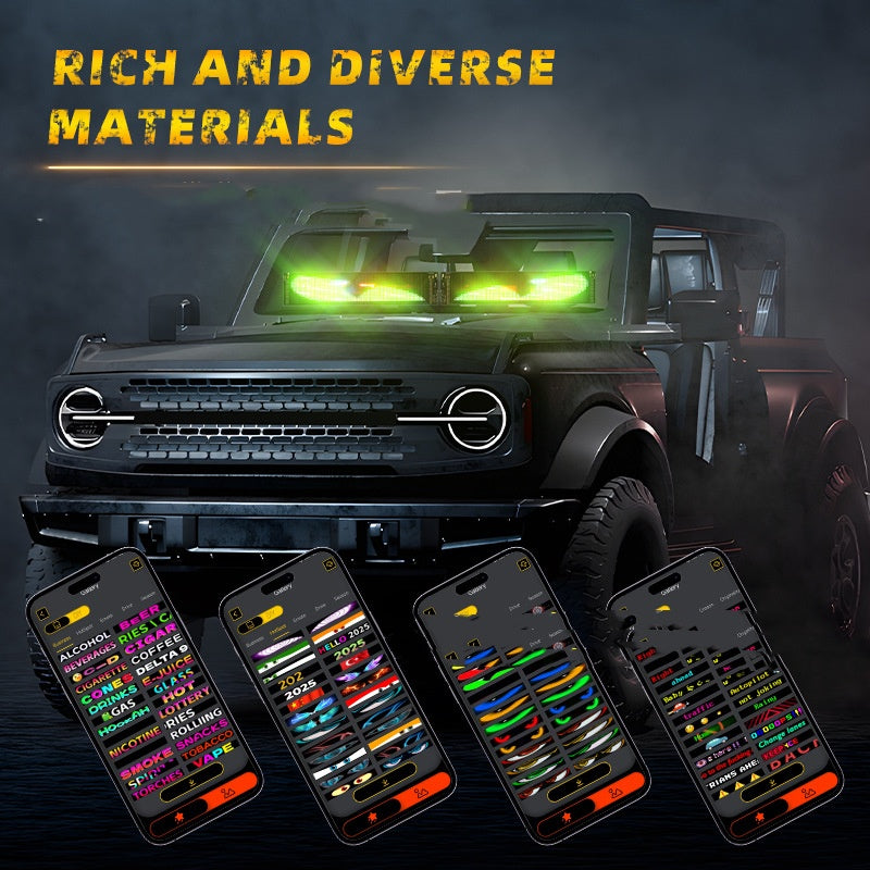 LED Flexible Display APP Bluetooth Car Advertising Screen